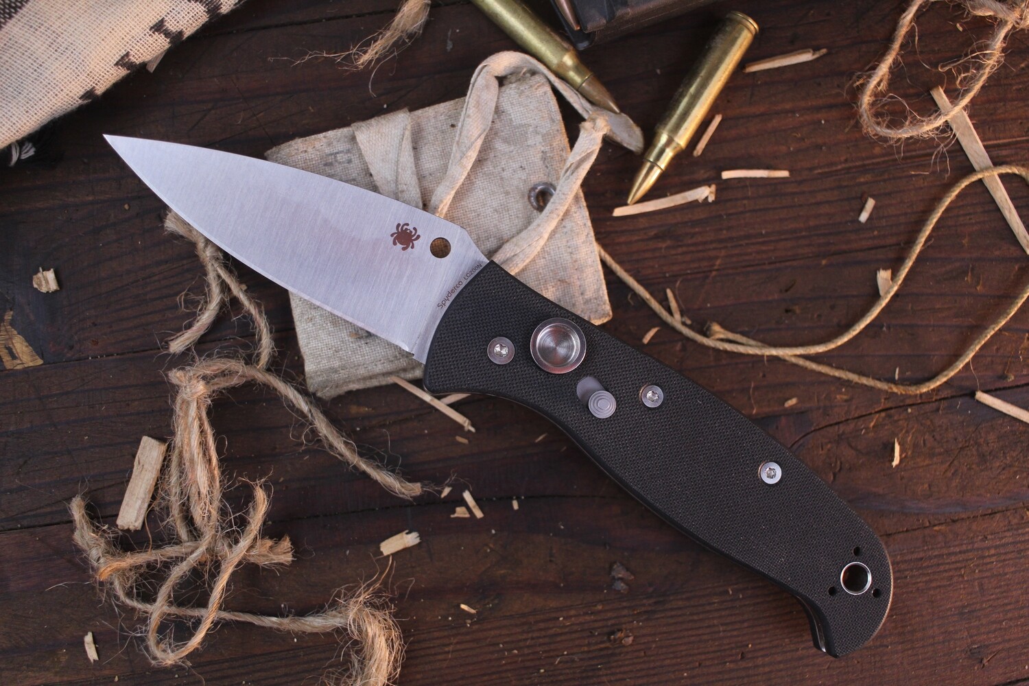 Spyderco Autonomy II 3.5&quot; Automatic Knife / Black G10 / Satin LC200N ( Pre Owned )