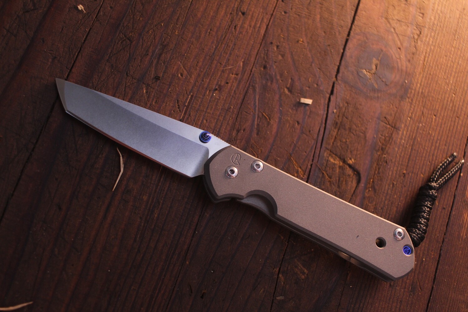 Chris Reeve Small Sebenza 21 3&quot; Folding Knife / Titanium / Satin S35VN Tanto ( Pre Owned )