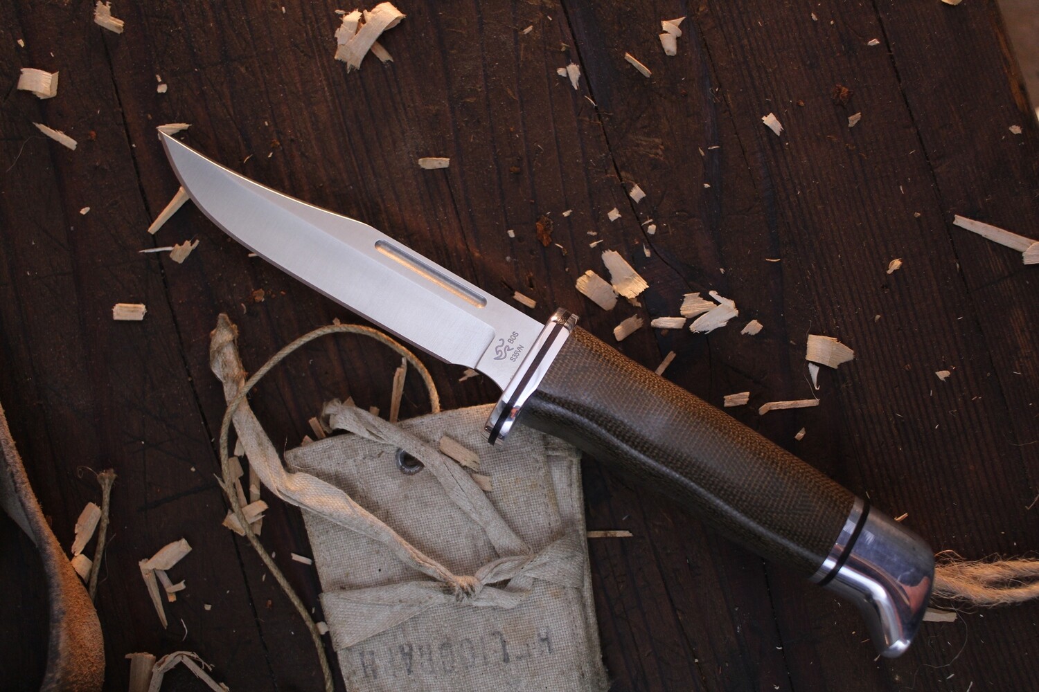 Buck 117 Special Pro 4.5&quot; Fixed / Green Micarta / Satin CPM-S35VN ( Pre Owned )