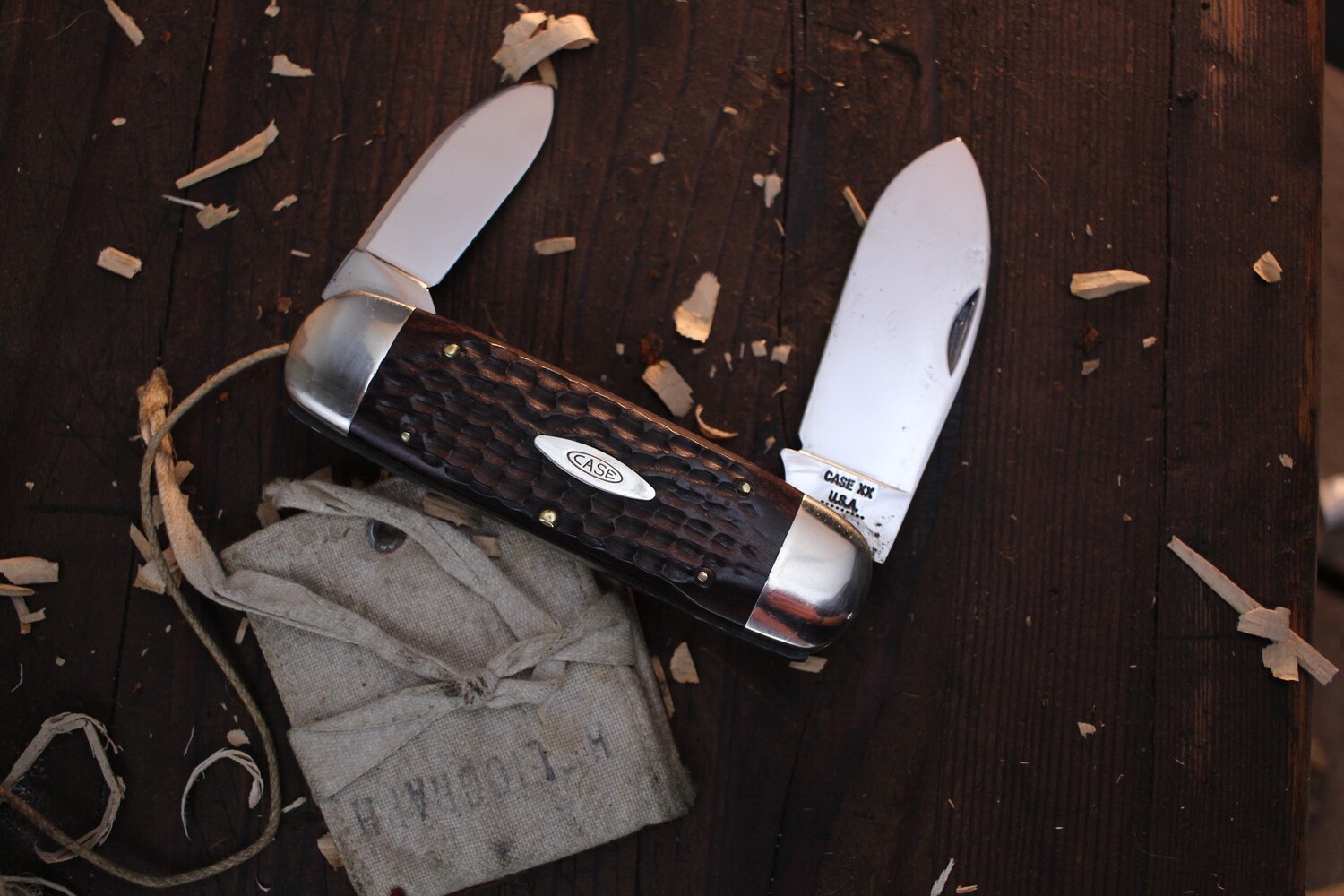 Case Vintage Elephant Toenail 2.75&quot; Slipjoint Folder / Red Jigged Bone / Polished Tru-Sharp Stainless ( Pre Owned )