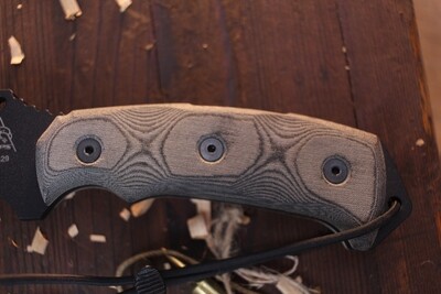TOPS Knives Smoke Jumper 6.5" Knife Fixed / Gray Micarta / Black 1095 ( Pre Owned )