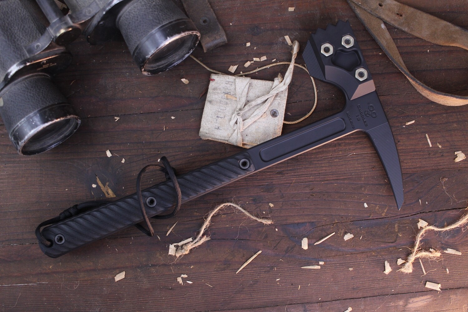 RMJ Tactical Cuddles 13.25&quot; Warhammer With Spike / Black G-10 / Graphite Black 80CRV2 ( Pre Owned )