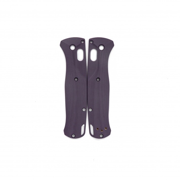 Flytanium Benchmade Mini Bugout Crossfade Purple G-10 Scales