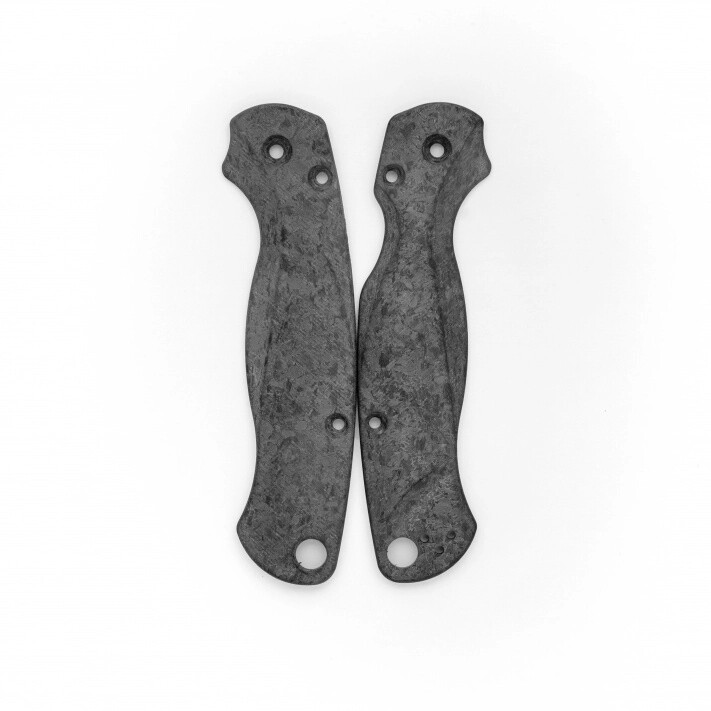 Flytanium Spyderco Paramilitary 2 Lotus Shred Carbon Fiber Scales