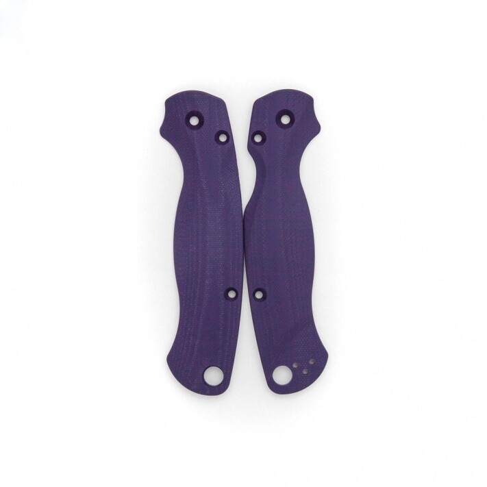 Flytanium Spyderco Paramilitary 2 Lotus Purple Haze G-10 Scales