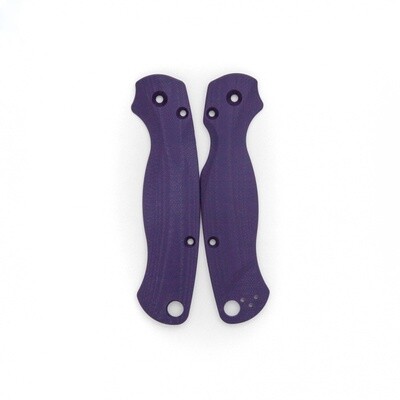 Flytanium Spyderco Paramilitary 2 Lotus Purple Haze G-10 Scales