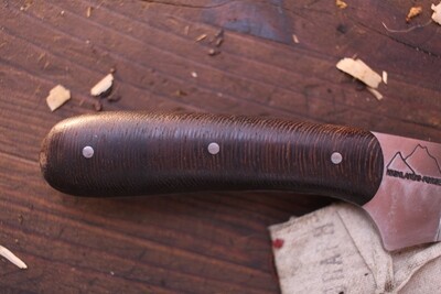 Highlands Forge 5" Fixed Blade Hunter / Wenge / Satin Forged 1095