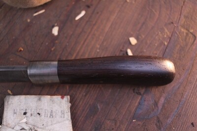 Highlands Forge 3.5" Fixed Blade Utility  / Wenge &amp; Damascus Guard / Alaskan Forged Twist Damascus