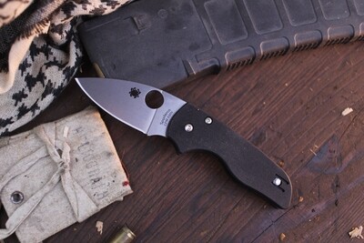 Spyderco Lil' Native 2.5" Compression Lock Folder / Black G-10 / Satin S30V