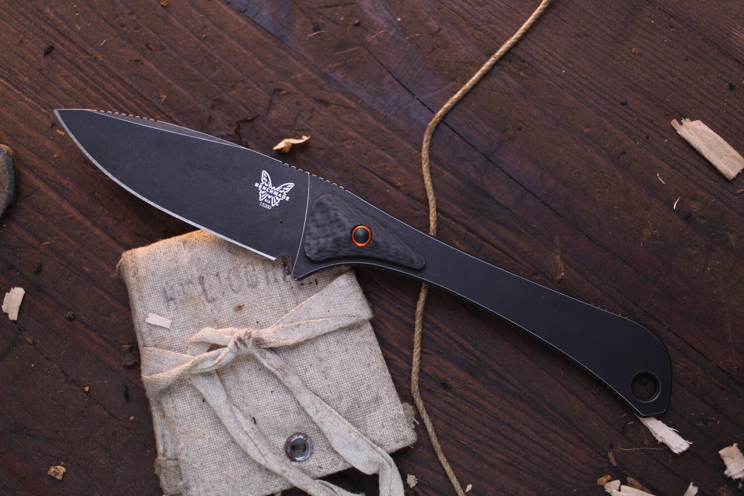 Benchmade Altitude 3.08&quot; Fixed Blade Knife / Black / Black ( Pre Owned )