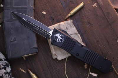 Microtech Combat Troodon 3.8" OTF Automatic Knife, Black / Black ( Pre Owned )