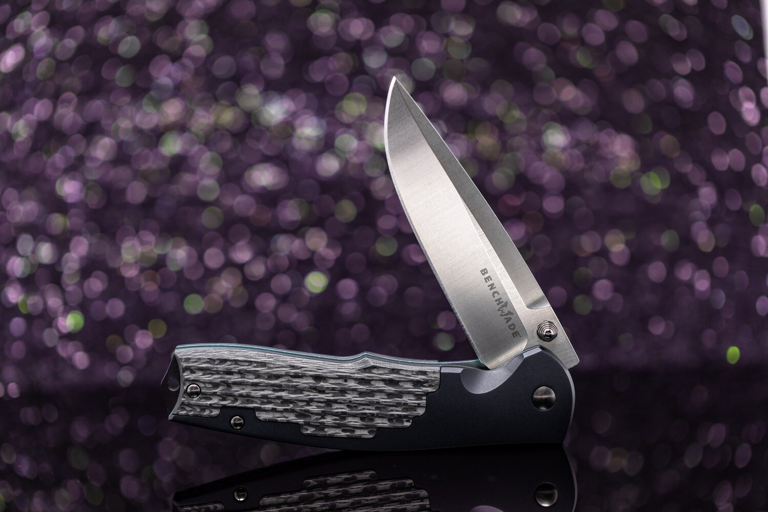 Benchmade Gold Class Torrent 3.6&quot; Assisted Liner Lock Folder / Aluminum &amp; Carbon Fiber / Satin M390 ( Pre Owned )