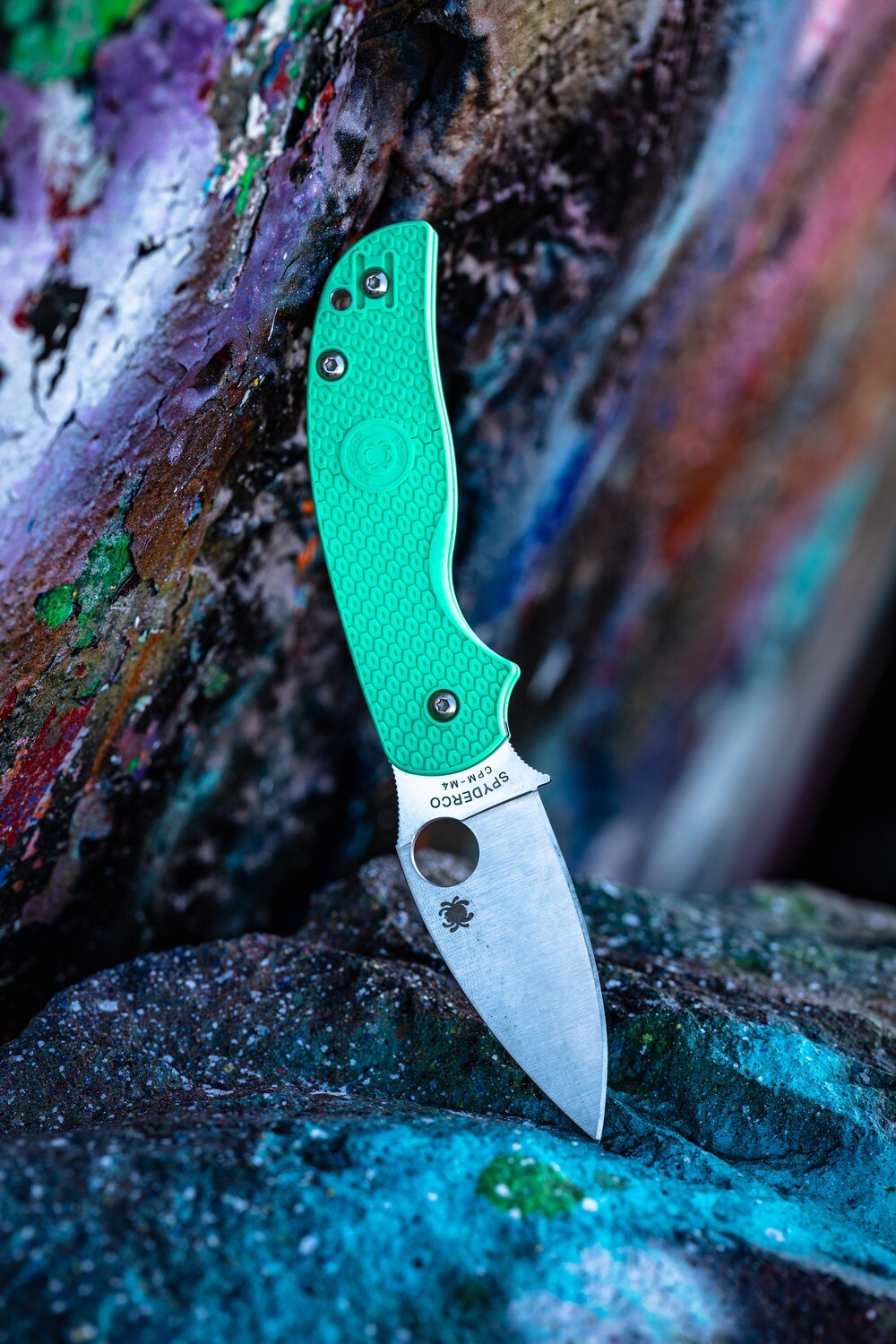 Spyderco Sage 5.3&quot; Compression Lock Knife / Mint FRN / Satin M4 ( Pre Owned )
