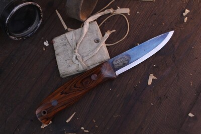 Wood Bear Knives Nordlander 4” Scandi / Cocobolo  / Satin O1
