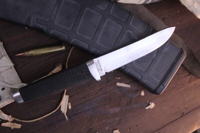 Cold Steel Vintage Mini-California 4" Drop Point / Rubber &amp; Steel Gaurd / Satin Stainless ( Pre Owned )