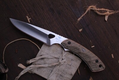 Buck 539 Open Season 4.25" Small Game Fixed Blade / OD Green Micarta / Satin S35VN ( Pre Owned )