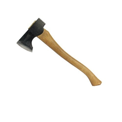 Council Tool - Wood-Craft Pack Axe, 19&quot; Hickory Curved Handle (2lb) / Leather Mask