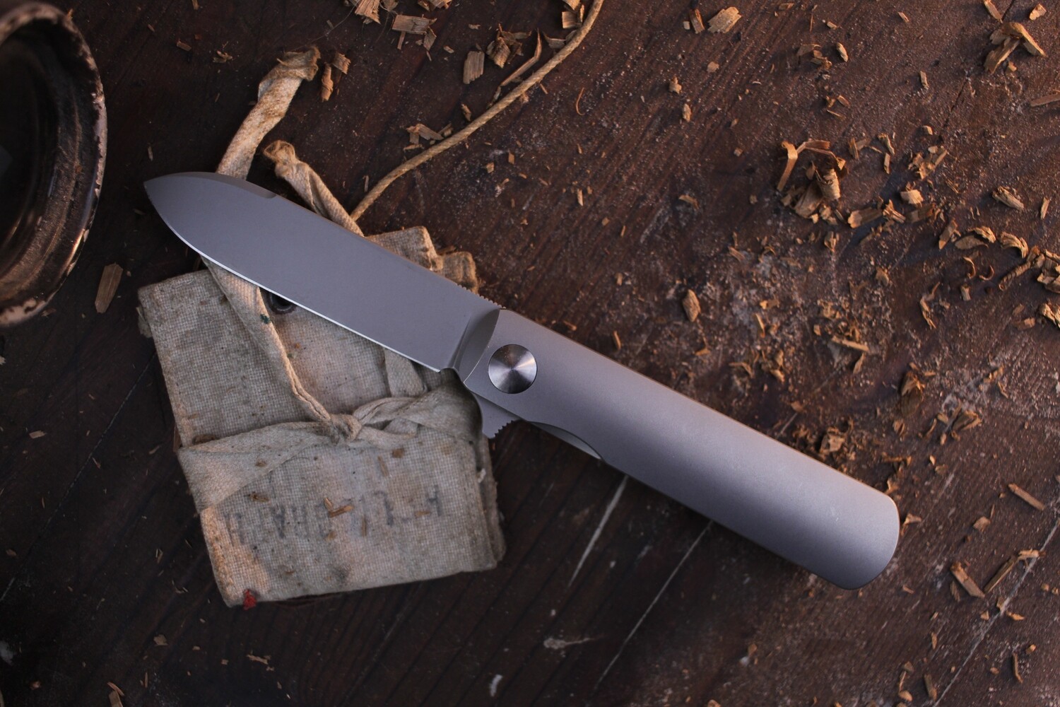 Terrain 365 Otter 3&quot; Folding Knife / Titanium / Terravantium ( Pre Owned )