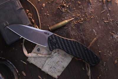 Zero Tolerance 0770CF 3.25" Assisted Opening Knife / Carbon Fiber / Stonewash S35VN (Pre-Owned)