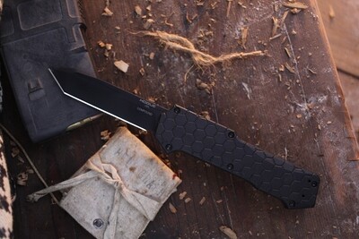 Hogue Knives Compound 3.5" OTF Automatic / Black G-10 / Black S30V Tanto ( Pre Owned )