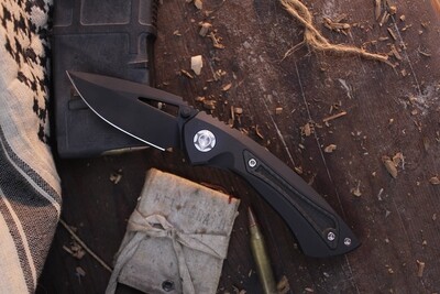 E.O.S. Dorado S 3" Folding Knife / DLC Titanium & Carbon Fiber / DLC S90V