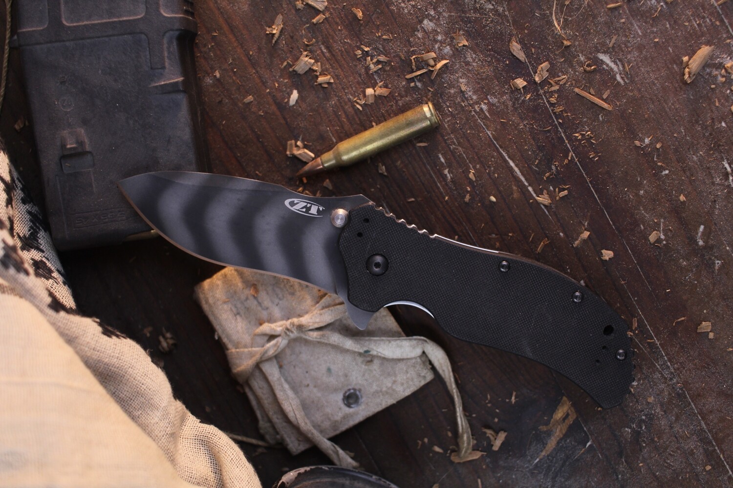 Zero Tolerance 0350TSST Ken Onion 3.25" Assisted Opening Knife / Tiger