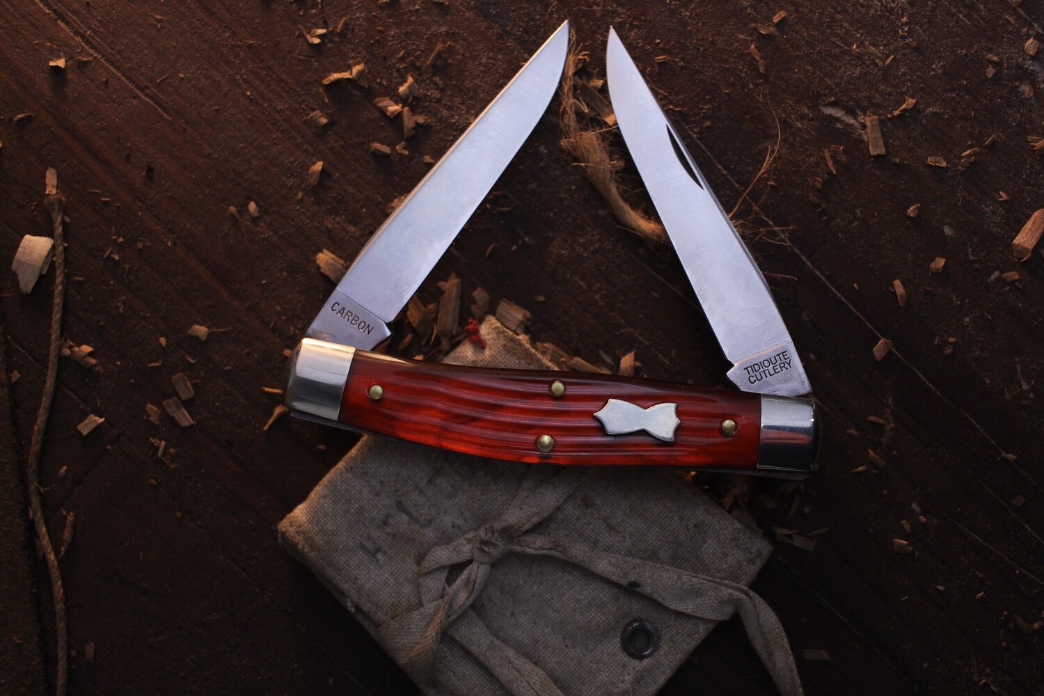 Great Eastern Cutlery #81 Slip Joint Knife / Textured Coffee House Acrylic / Satin 1095 ( Pre Owned )