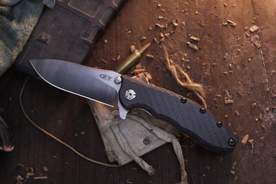 Zero Tolerance 0562 Hinderer 3.5" Flipper Knife / Black Carbon Fiber / Polished M390 (Pre-Owned)