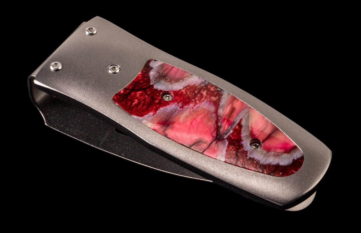 William Henry Studio M4 &quot;The Pharaoh&quot; Money Clip / Titanium &amp; Wooly Mammoth Tooth