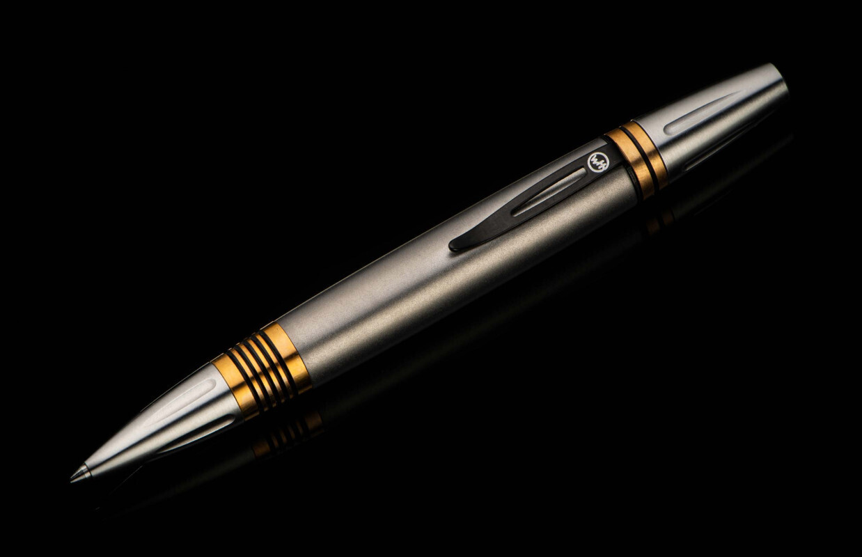 William Henry Studio Caribe 10 5.12&quot; Executive Twist Pen / Titanium &amp; Brass