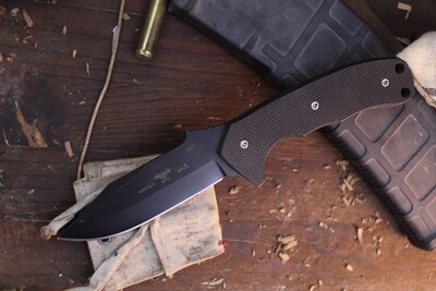 Emerson Police Utility 3.625" Fixed Blade / Black G-10 / Black 154CM ( Pre Owned )