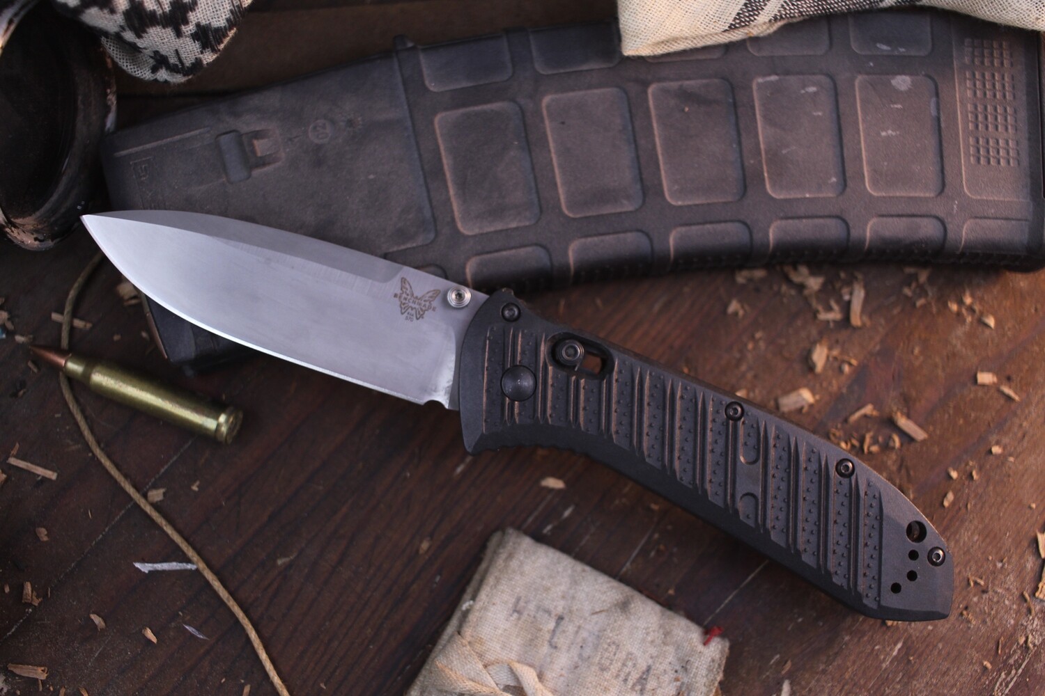 Benchmade Presidio II Ultra 3.72&quot; AXIS Lock Knife / Satin / CF-Elite / S30V ( Pre Owned )