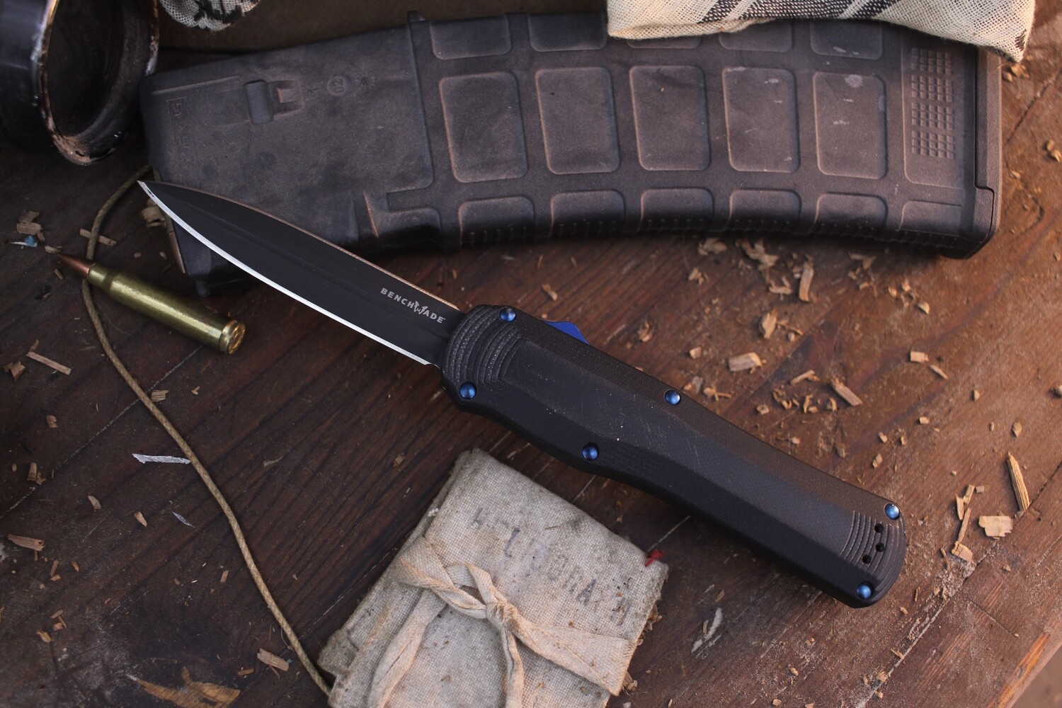 Benchmade First Production Autocrat 3.71 D/A  Auto OTF / Black G10 / Black S30V ( Pre Owned )