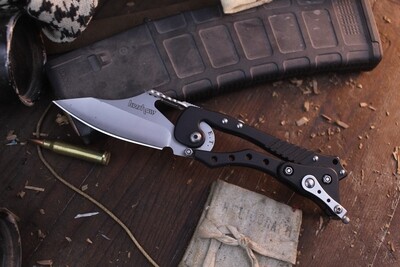 Kershaw E.T. 3.25" External Toggle Knife / Black Aluminum / Bead Blasted Sandvik 13C26 ( Pre Owned )