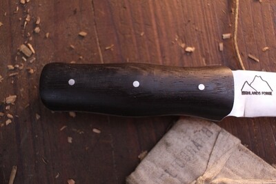 Highlands Forge Sgian Dubh 3" Fixed Blade / Wenge / Forged Satin 1095