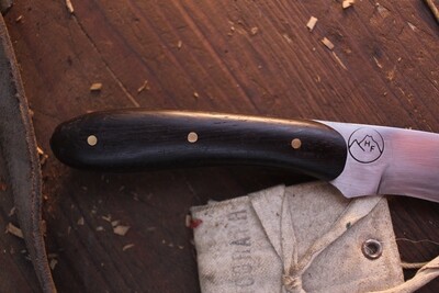 Highlands Forge 3" Fixed Blade Mini Hunter / Wenge / Satin Forged 1095