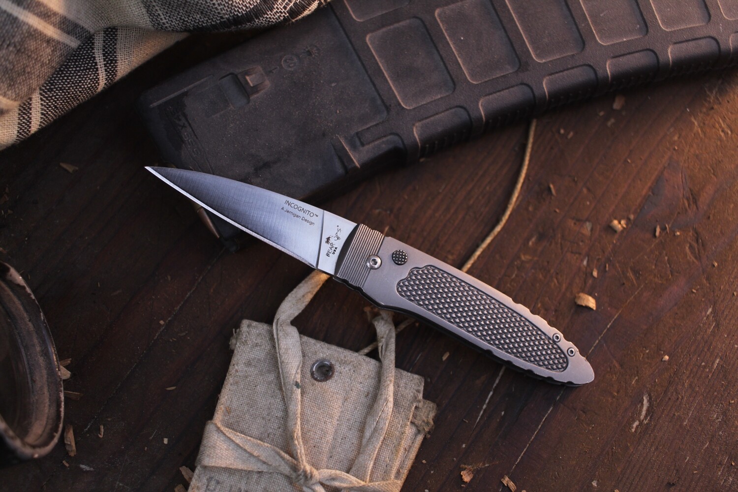 Bear Ops Incognito 2.75&quot; Automatic Knife / Stainless Steel / Satin 14C28N ( Pre Owned )