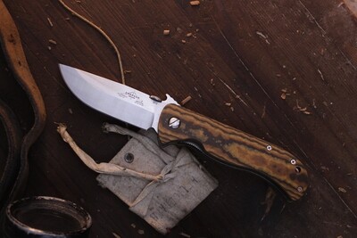 Emerson Overland Renegade 4" Folding Knife / Brown Richlite / Satin 154CM ( Pre Owned )