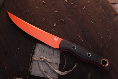Benchmade Prototype Meatcrafter 6.1" Fixed Blade /Carbon Fiber / Orange S45VN