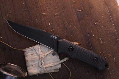 Zero Tolerance 0160 5" Shifter Fixed Blade/ Black Textured G-10 / Black Sandvik ( Pre Owned )