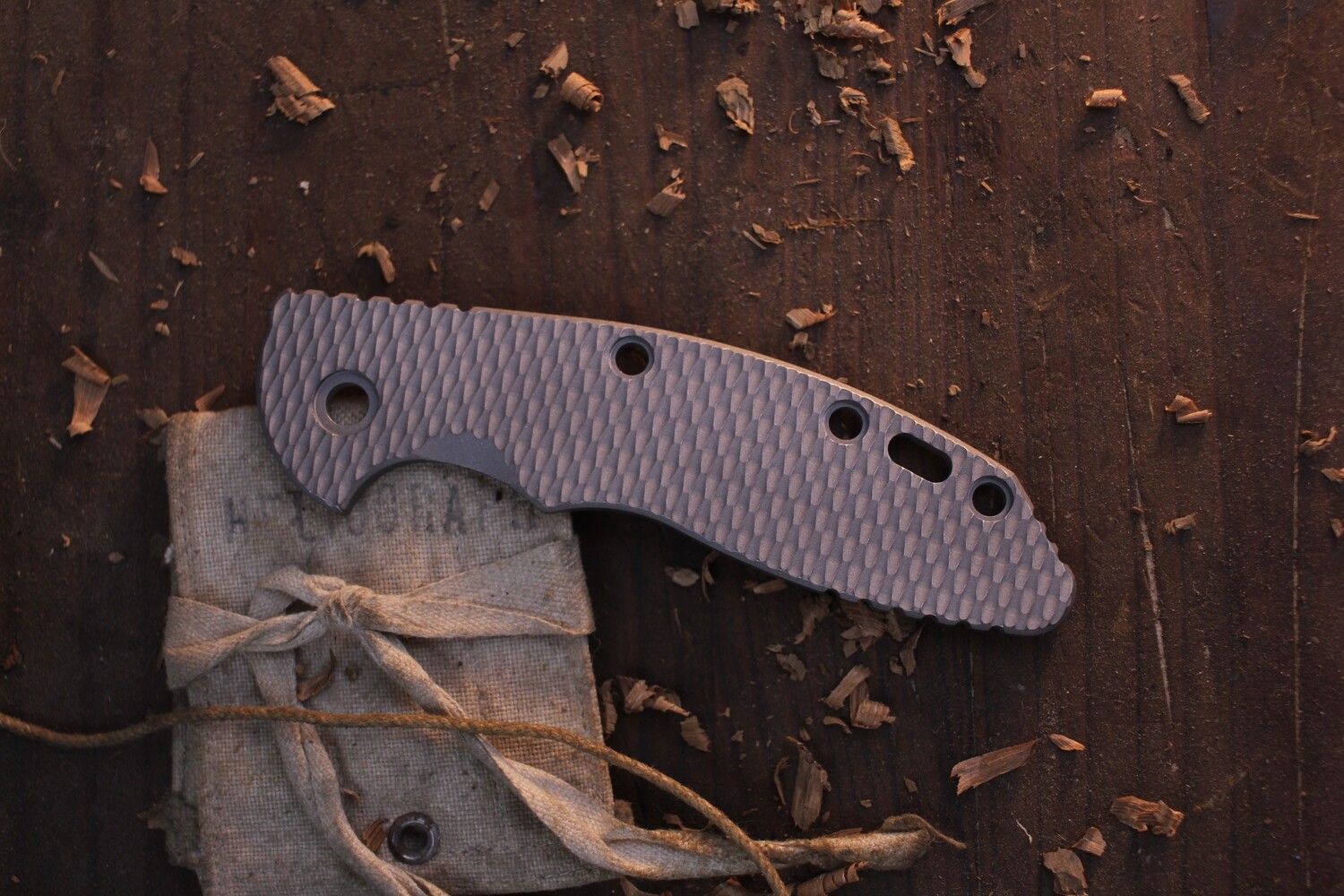 Hinderer XM-18 3.5&quot; Titanium Scale / Textured / Working FInish