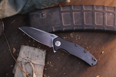 Zero Tolerance 0770CF 3.25" Assisted Opening Knife / Carbon Fiber / Stonewash Elmax (Pre-Owned)
