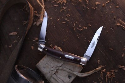 Great Eastern Cutlery Northfield UN-X-LD #81 Coon Skinner 3.10" Slipjoint / Snakewood / Polished 1095 ( Pre Owned )