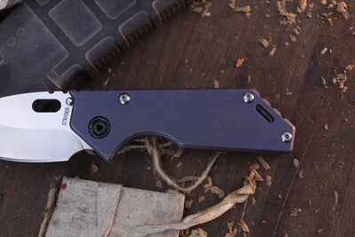 Strider .75 AR 3.25" Folding Knife / Blue Anodized Titanium / Satin S45VN ( Pre Owned )