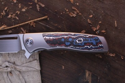 Sharp By Design Mini Evo Drop Point 3.25" Framelock Flipper / Nebula FatCarbon / Hand Rubbed M390
