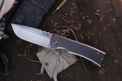 Chaves Redencion 229 3.5&quot; Lee Williams Kickstop Flipper / Titanium / Satin M390 Drop Point