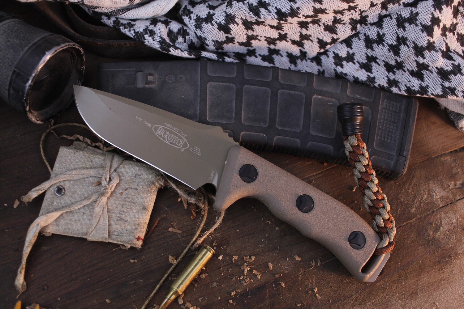 Microtech Currahee S/E 4.75” Fixed Blade / Tan Composite / Tan Cerakote ( Pre Owned )