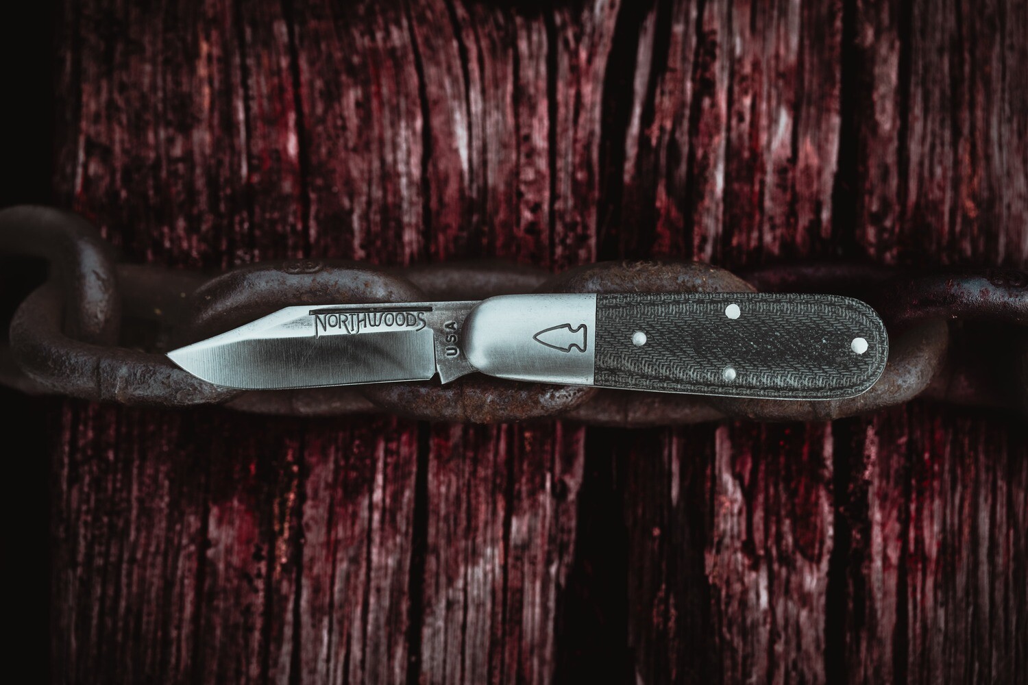 Northwoods GEC 2.25&quot; Slip Joint Knife / Micarta &amp; Nickel / Satin 1095 ( Pre Owned )