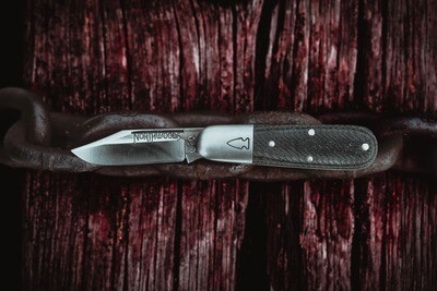 Northwoods GEC 2.25" Slip Joint Knife / Micarta &amp; Nickel / Satin 1095 ( Pre Owned )