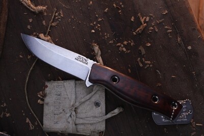 3DK MAK 4" Fixed Drop Point, M390 Blade /  Snakewood Handle ( Pre Owned )